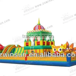 68 Foot Inflatable Interactive Obstacle Combo Games thumbnail-1