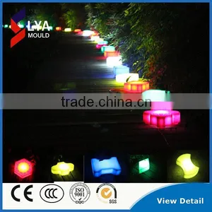 2016 New Design LED Decorative Garden Park Night Lights For Adults Nite Lite Switch Color Changing PE Palace Lantern Lamp Sizes thumbnail-3