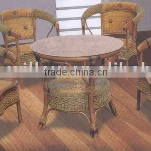 Rattan Dining Chair thumbnail-1
