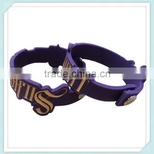 Thailand Silicone Wristband Custom Adjustable Rubber Bracelet thumbnail-1