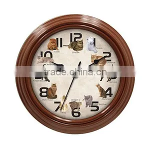Cason Plastic Pussy Wall Clock With Music thumbnail-1