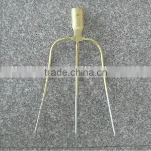 *Farming Tools Four Tines Gold and Silver Grass Forks F103-1 thumbnail-1
