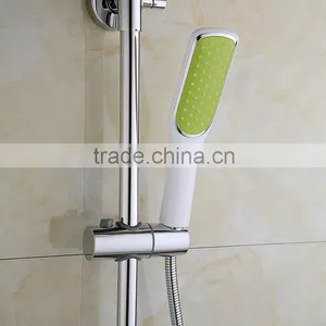Colourful Baking Varnish Bath& Shower Rotate Faucet Set With ABS Plastic Rain Shower Head &hand Shower thumbnail-3