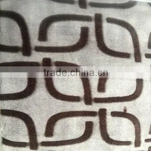 China Factory Manufacture Carving Flannel Fleece Fabric thumbnail-1