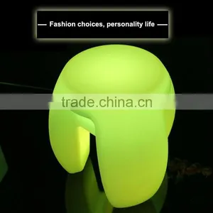 Big and Small Size RBG Color Change Modern Plastic Led Light up Bar Stool Chair thumbnail-5