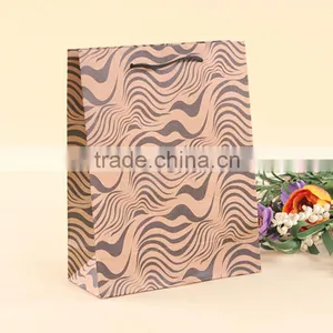 Simple Hot Sell Brown Kraft Paper Gift Bags With Handle thumbnail-1