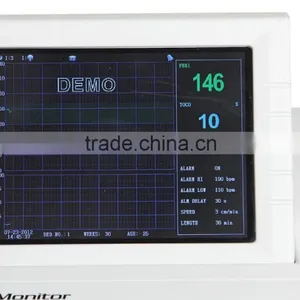 100% High Quality 8.4 Inch Fetal Monitor With TOCO/ultrasonic Transducer Fetal Mark for Pregnancy CE ISO Approved thumbnail-5