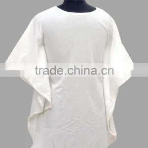 Embroidered Poncho of Cotton Fabric thumbnail-2