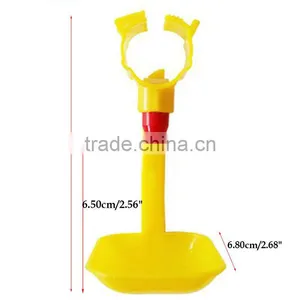 Poultry Chicken Duck Hanging Drinking Water Nipple Drinker Feeder With Cup New thumbnail-5