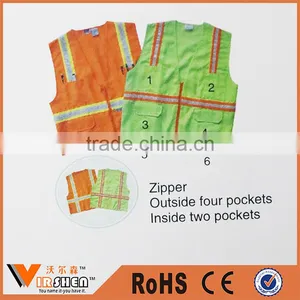 Reflective Safety Clothing Airport Walking Safety Vest With Pockets thumbnail-5