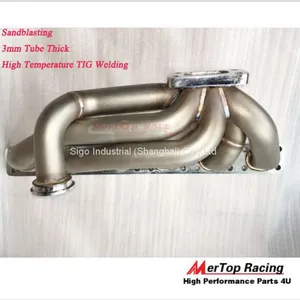 Mertop Race Update 3.0mm Thick B** T4/T3 Turbo Manifold E30 E34 24V M50/M52/S50/S52 thumbnail-2