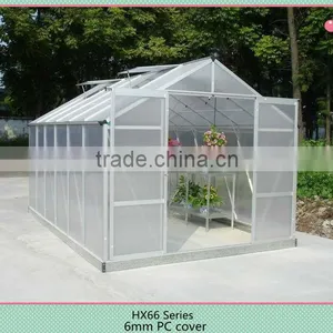 Innovative New Products--aluminium Greenhouse With 6mm Polycarbonate Sheet HX66 Series thumbnail-1