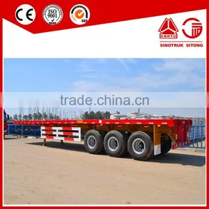 20ft 40ft Container Semi Trailer Flatbed Truck Trailer thumbnail-4
