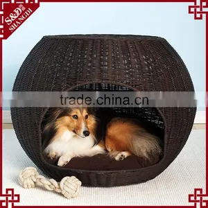 Indoor Rattan Pet Bed Cheap Dog Houses thumbnail-4
