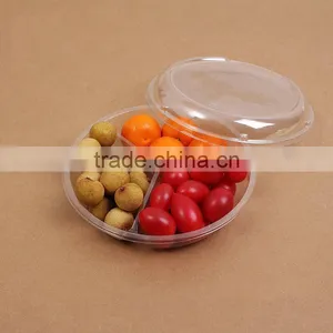 Clear Plastic 3 Compartment Box for Fruit/disposable Plastic Container/PET Plastic Box thumbnail-2