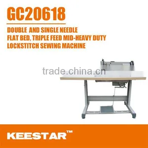 Keestar GC20618 Industrial Single/double Needle Typical Sewing Machine thumbnail-1