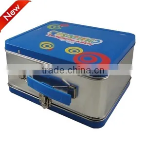 Custom Tin Lunch Box With Lock and Key thumbnail-1