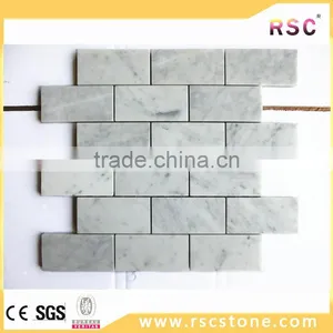 Building Materials Subway Carrara White Marble Mosaic thumbnail-1