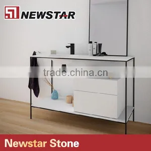 Vanity Top With Metal Furniture Base thumbnail-2