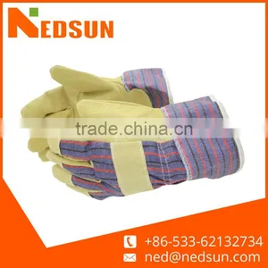 Customized Safety Cow Construction Split Leather Working Gloves thumbnail-1