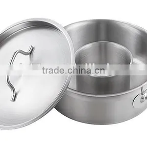 Two Handle Stainless Steel Child-Mother Relation Pots and Pans With Lid thumbnail-3