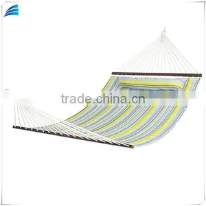 Portable Cotton Fabric Hammock Chair With Detachable Pillow thumbnail-1