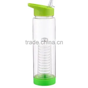 NO BPA Flip-top Leak Proof Infuser Fruit & Veggie Infusion Sports Water Bottle, 24 Oz thumbnail-6