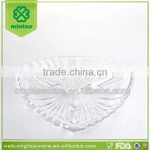 11 Inch Triangle Crystal Serving Plate thumbnail-1