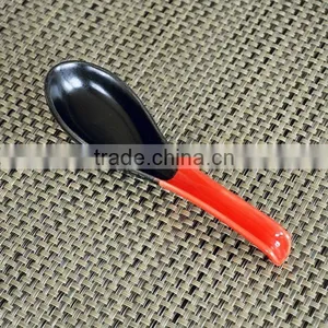 Japanese Style Ceramic Soup Spoon With Solid Color thumbnail-3