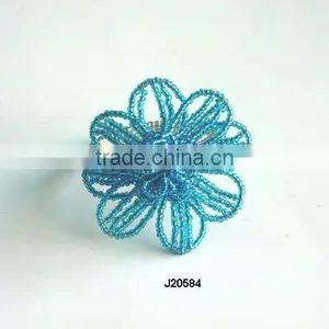 Glass Bead Weaving Napkin Ring Available in Other Colours thumbnail-1
