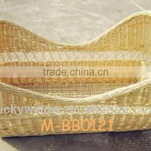 Wicker Baby Basket ( Professional Woven Factory Supplier) thumbnail-1