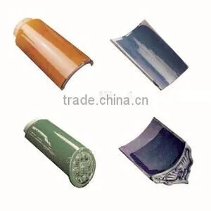 Chinese Glazed Roof Tile /ceramic Semicircle-shaped Tile Price thumbnail-1