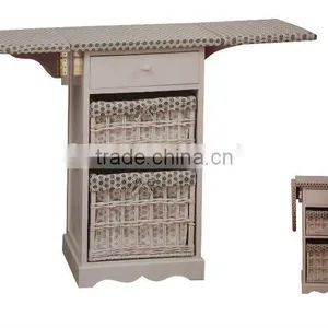 Wooden Ironing Table With Storage Drawers thumbnail-1