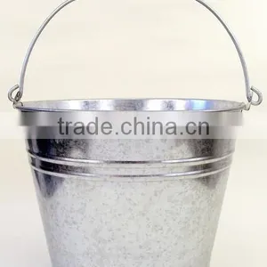5L Good Quality Galvanized Metal Ice Bucket thumbnail-1