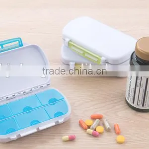 Colorful Plastic RECTANGLE Portable Travelling Mini Pill Box 6 Day thumbnail-1