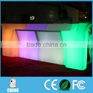 Mosaic Outdoor Leisure Furniture Open-air Bar Led LED Light Bar Colorful Counter thumbnail-2