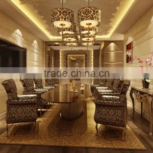 Elegant Romantic Interior Rendering Design of Classic European Dining Hall BF11-11263b thumbnail-5