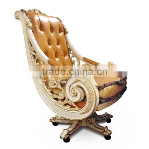 Luxury Italian Design Handmade Office CEO Swivel Chair Made of Leather BF11-06223d thumbnail-1
