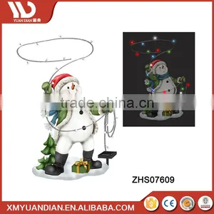 Decoration Wholesale Craft Supplies Resin Craft Animal Cat Led Light Personalized Christmas Ornaments thumbnail-2