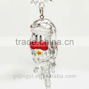 Acrylic Snowman Head Icicle Xmas Hanging Decorations thumbnail-2