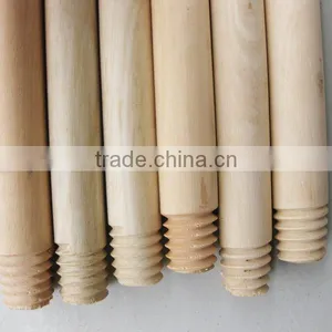 Smooth Surface Natura Wooden Threaded Rod for Cleaning Product thumbnail-1
