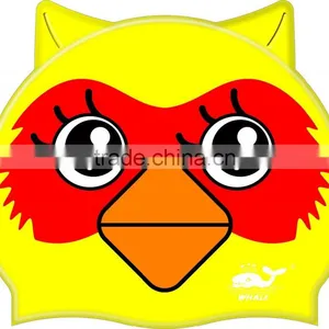 Waterproof Kids Swim Caps Love Animal Swimming Caps Silicone Swim Hat for Chirdren thumbnail-3