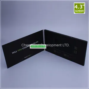 4 Button LCD Video Brochure Paper Video In Print Brochure For Advertising thumbnail-1