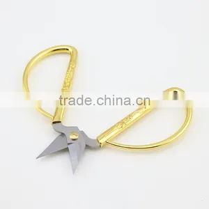 High Quality Mini Stainless Steel Blade Gold Plating Handle Sewing Scissors thumbnail-6