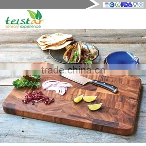 Ironwood Gourmet Large End Grain Prep Station, Acacia Wood, 20-inch by 14-inch thumbnail-1