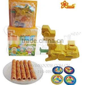 Yummy Egg Roll Cream Biscuit With Lovely Toy thumbnail-1