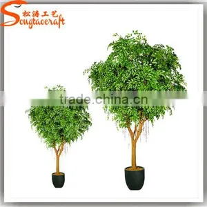 Factory Design Artificial Hanging Marijuana Plant Cheap Artificial Plants Outdoor Decoration Plant thumbnail-1