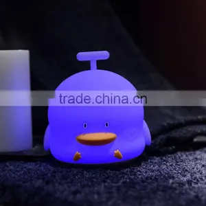 UCHOME Creative 7 Colors Change Silicone Cute Gift Night Light Kids LED Night Lamp Night Lights For Baby thumbnail-4