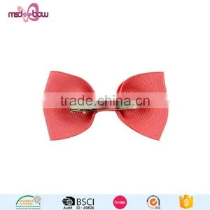 Decorative Colorful Handmade Girls Ribbon Hair Bow Clips for Long Hair thumbnail-3