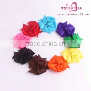 3inch Grosgrain Ribbon Boutique Hair Bows With Clip thumbnail-1
